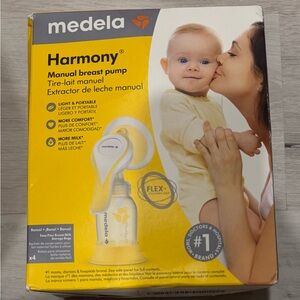 Medela Harmony Manual Breast Pump - Yellow and White